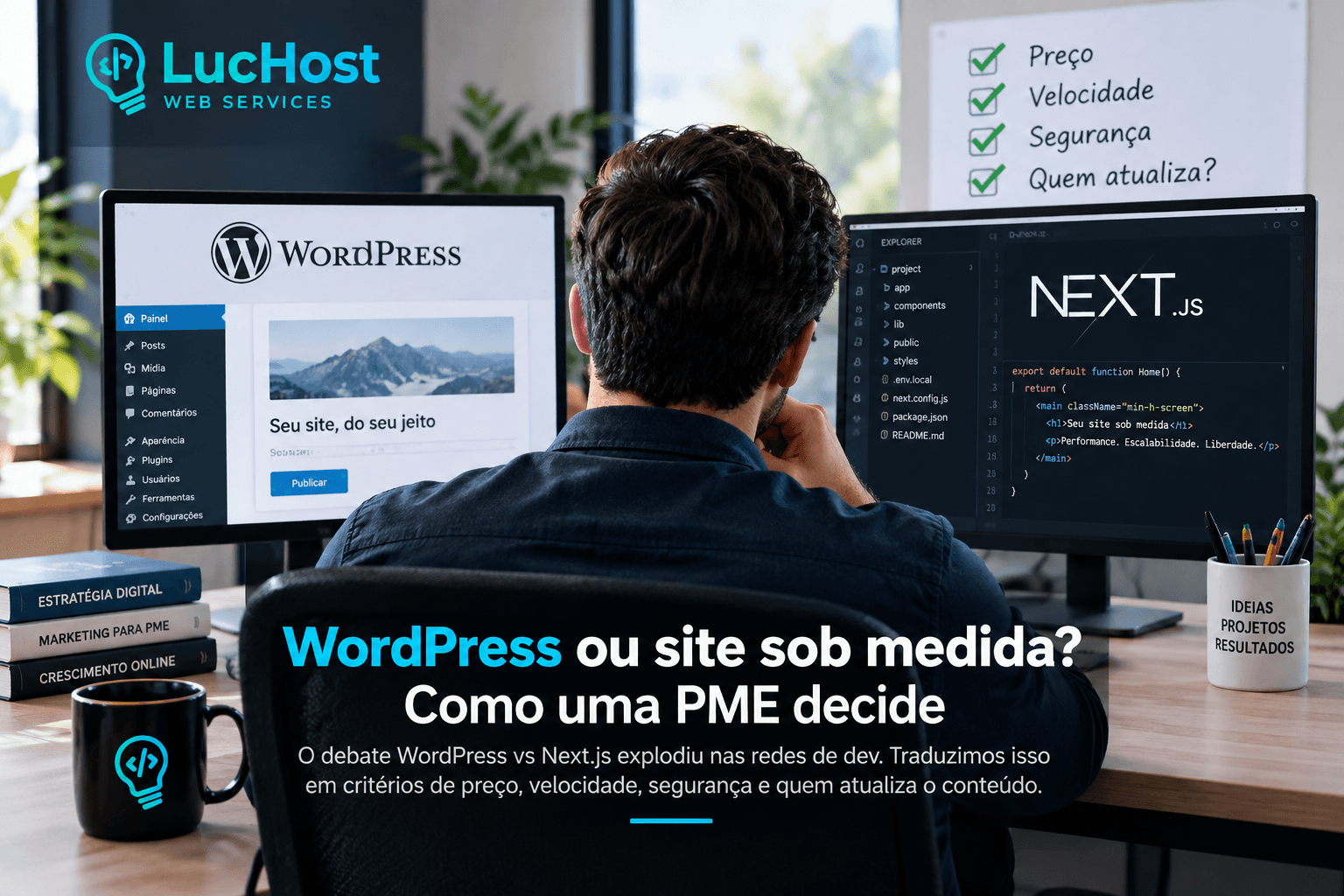 WordPress ou site sob medida? Como uma PME decide